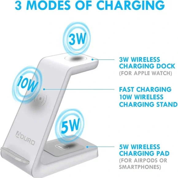 Aduro 3-in-1 Wireless Charging Station - Picture 2 of 5